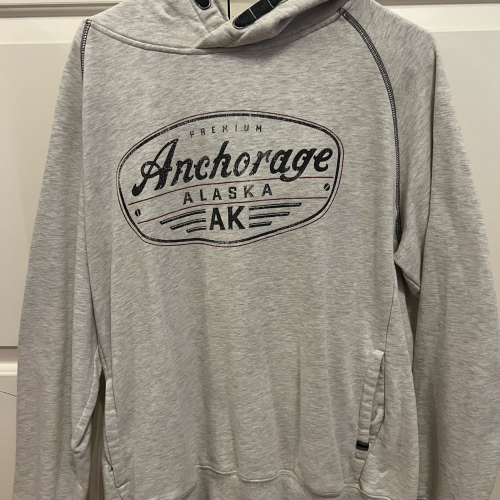 Anchorage Gray Men's Hoodie